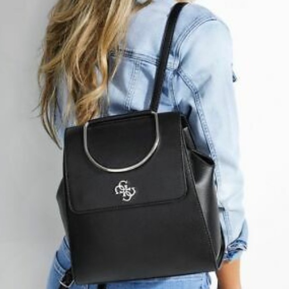 Guess Kim Pebbled Backpack 9x10x4.25” New - Picture 1 of 2